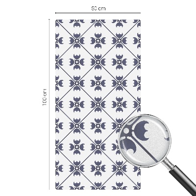 Öntapadós ablakfólia ólomüveg mintával Növényi motívum