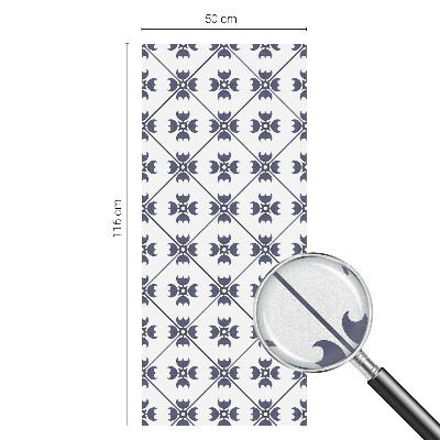 Öntapadós ablakfólia ólomüveg mintával Növényi motívum