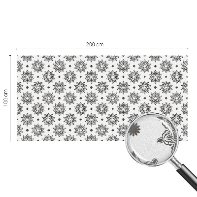 Öntapadós ablakfólia ólomüveg mintával Klasszikus rozetták