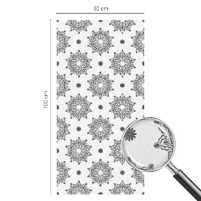 Öntapadós ablakfólia ólomüveg mintával Klasszikus rozetták