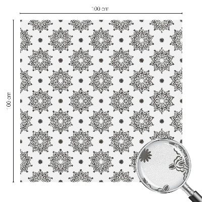 Öntapadós ablakfólia ólomüveg mintával Klasszikus rozetták