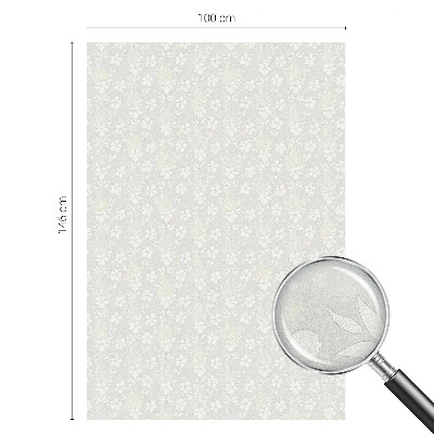 Öntapadós üvegfólia vitrázs mintával Finom virágok