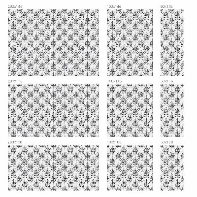 Öntapadós üvegfólia vitrázs mintával Leveles elegancia