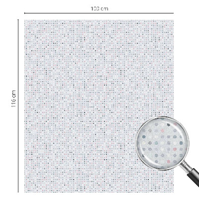 Öntapadós ablakfólia ólomüveg mintával Pasztell pöttyök