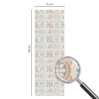 Öntapadós üvegfólia vitrázs mintával Rusztikus csempék