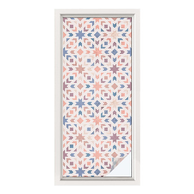 Öntapadós ablakfólia ólomüveg mintával Színes minták