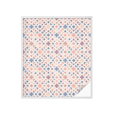 Öntapadós ablakfólia ólomüveg mintával Színes minták