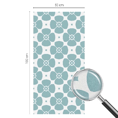 Színes mintás ablakfólia Virágszimmetria