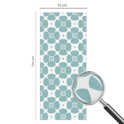 Színes mintás ablakfólia Virágszimmetria