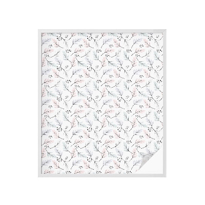 Öntapadós üvegfólia vitrázs mintával növényi levelek