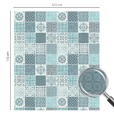 Öntapadós ablakfólia ólomüveg mintával Bohém csempe