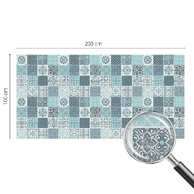 Öntapadós ablakfólia ólomüveg mintával Bohém csempe