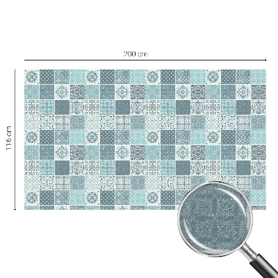 Öntapadós ablakfólia ólomüveg mintával Bohém csempe