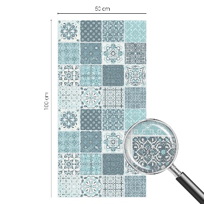 Öntapadós ablakfólia ólomüveg mintával Bohém csempe