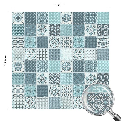 Öntapadós ablakfólia ólomüveg mintával Bohém csempe