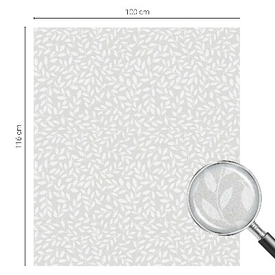 Dekoratív üvegfólia ablakra Leveles minta