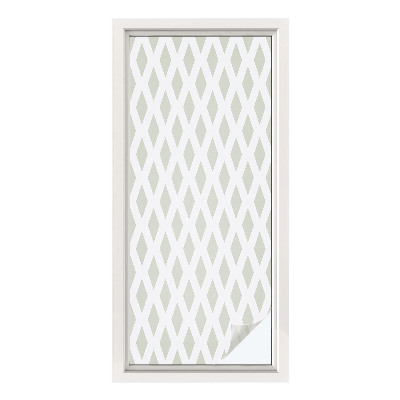 Öntapadós üvegfólia vitrázs mintával Gyémántminta