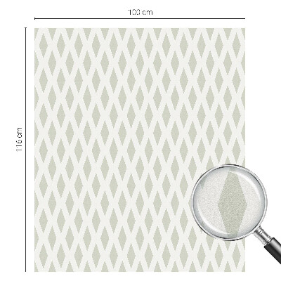 Öntapadós üvegfólia vitrázs mintával Gyémántminta