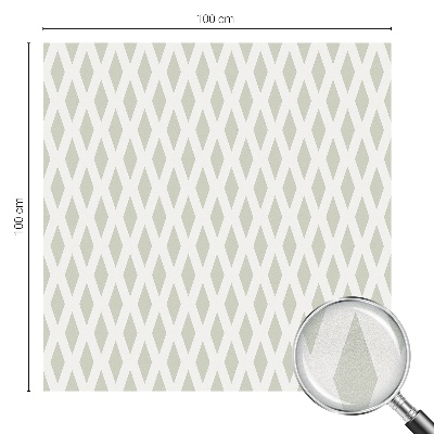 Öntapadós üvegfólia vitrázs mintával Gyémántminta