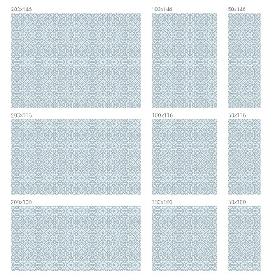 Dekoratív üvegfólia ablakra Kék díszek