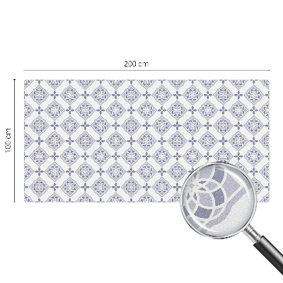 Színes mintás ablakfólia Virágos rombuszok