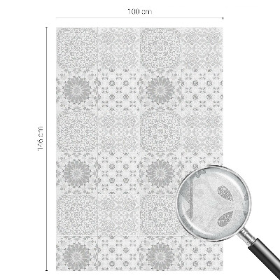 Öntapadós üvegfólia vitrázs mintával Klasszikus elegancia