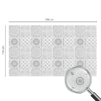 Öntapadós üvegfólia vitrázs mintával Klasszikus elegancia