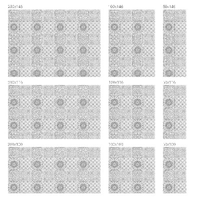 Öntapadós üvegfólia vitrázs mintával Klasszikus elegancia