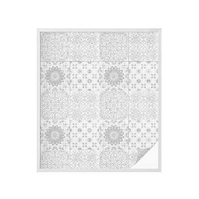 Öntapadós üvegfólia vitrázs mintával Klasszikus elegancia