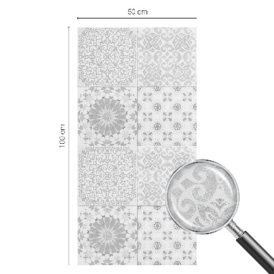 Öntapadós üvegfólia vitrázs mintával Klasszikus elegancia