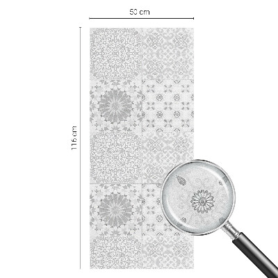Öntapadós üvegfólia vitrázs mintával Klasszikus elegancia