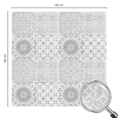 Öntapadós üvegfólia vitrázs mintával Klasszikus elegancia