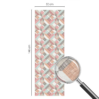 Színes mintás ablakfólia Geometriai rombuszok