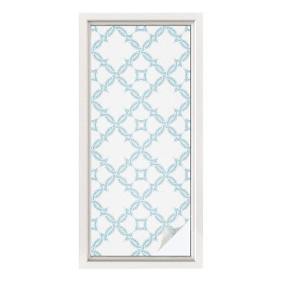 Dekoratív üvegfólia ablakra Kék geometria