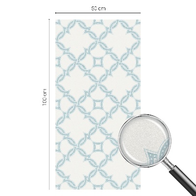 Dekoratív üvegfólia ablakra Kék geometria