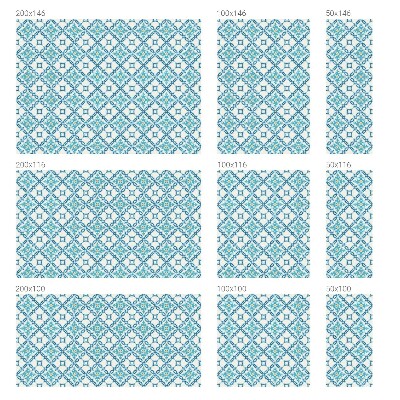 Öntapadós ablakfólia ólomüveg mintával Klasszikus szimmetria