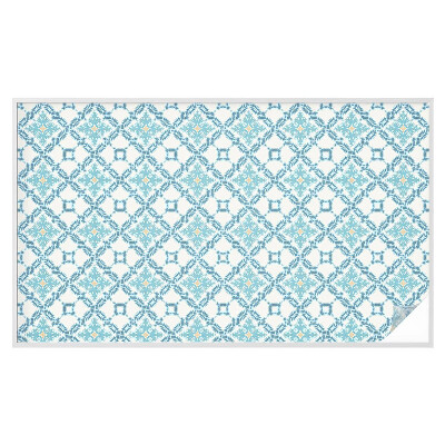 Öntapadós ablakfólia ólomüveg mintával Klasszikus szimmetria