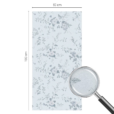 Színes mintás ablakfólia Finom virágok