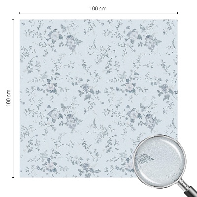 Színes mintás ablakfólia Finom virágok