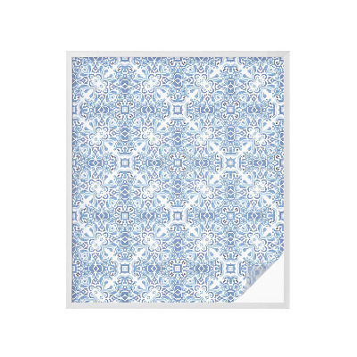 Dekoratív üvegfólia ablakra Kék csempék