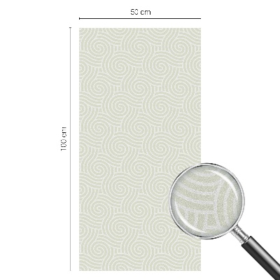 Öntapadós üvegfólia vitrázs mintával Ívelt vonalak