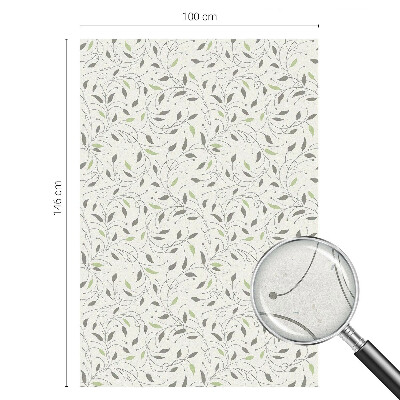 Öntapadós üvegfólia vitrázs mintával Hajtások levelei