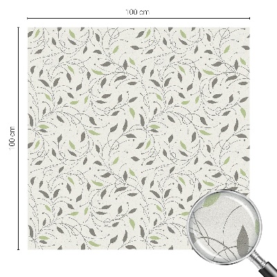 Öntapadós üvegfólia vitrázs mintával Hajtások levelei