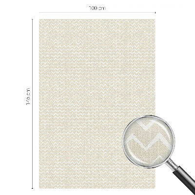 Dekoratív üvegfólia ablakra Bézs cikkcakk