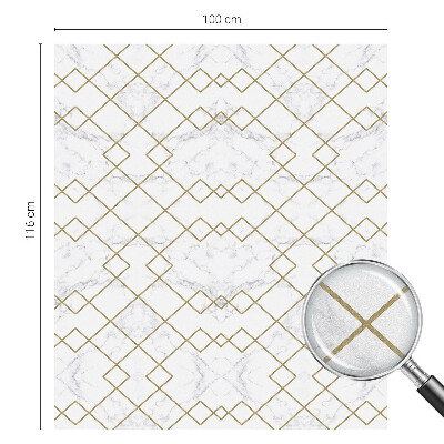 Öntapadós ablakfólia ólomüveg mintával Geometriai vonalak