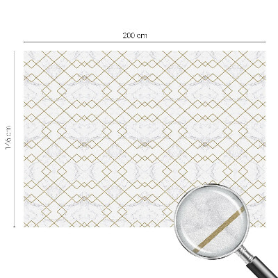 Öntapadós ablakfólia ólomüveg mintával Geometriai vonalak
