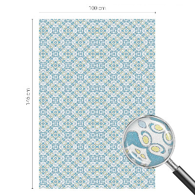 Öntapadós ablakfólia ólomüveg mintával Geometrikus rozetták