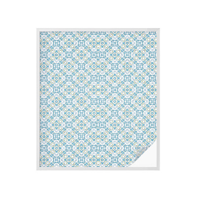 Öntapadós ablakfólia ólomüveg mintával Geometrikus rozetták