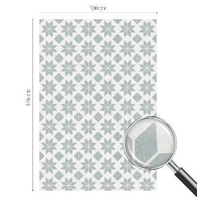 Öntapadós üvegfólia vitrázs mintával Geometriai csillagok