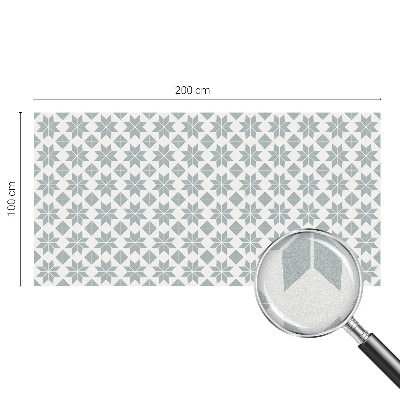 Öntapadós üvegfólia vitrázs mintával Geometriai csillagok